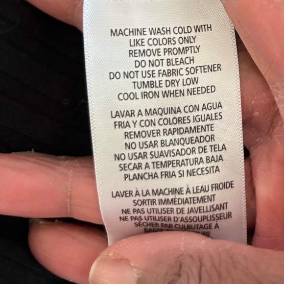 90s Calvin Klein Top Black Ribbed Knit Womens M Minimalist Capsule Office CBK - Picture 11 of 11